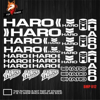 Bicycle Frame Decal Stickers  HARO-01